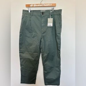 Everlane The Pleated High Rise Chino Pants Green Size 16 ~NOT NWT~